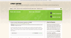 Desktop Screenshot of crearcorreo.net